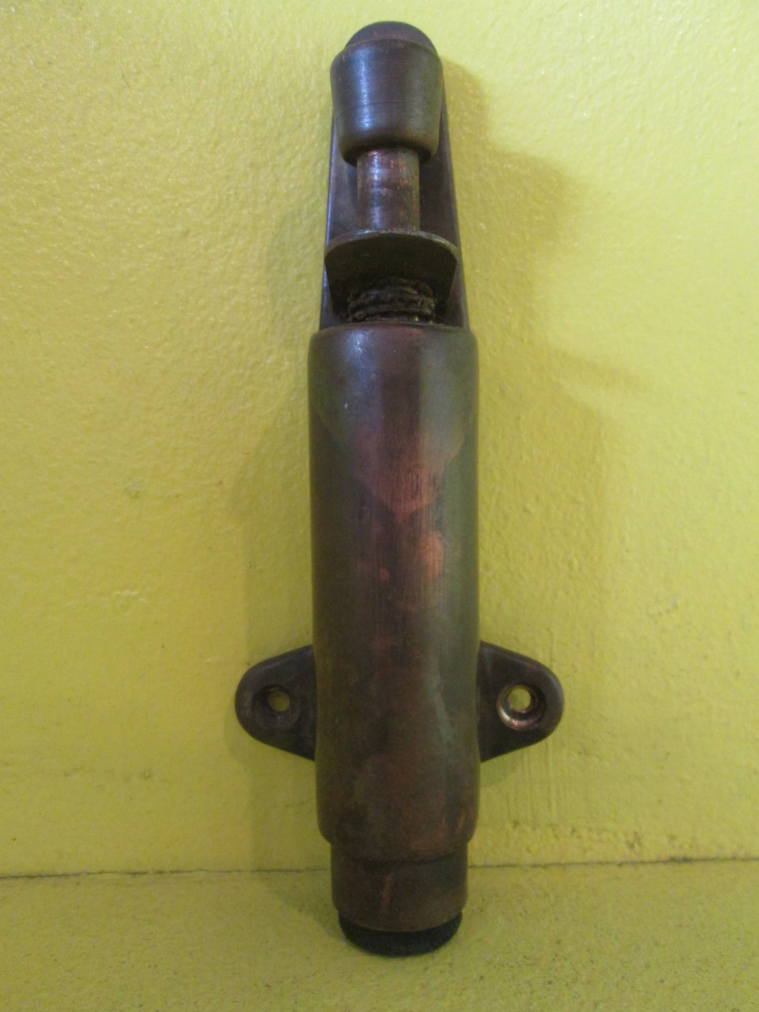 Vintage Bronze Spring Loaded Door Stopper 165L x 55W x 30D