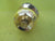 Brass Effect Yale knob  & Brushed Chrome Push Button Handle 180L x 55D x 70D