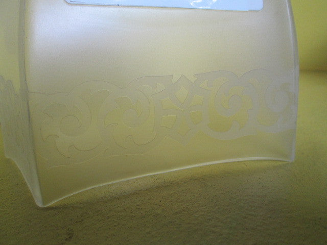 1900 Vintage Frosted Glass Shade with Fittings(150 x 100D x 150H)