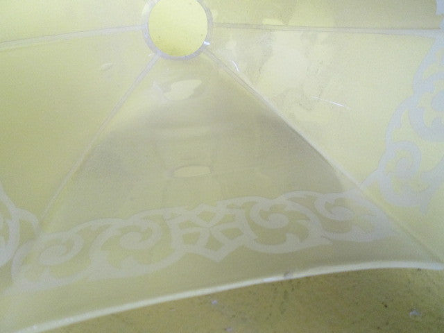 1900 Vintage Frosted Glass Shade with Fittings(150 x 100D x 150H)