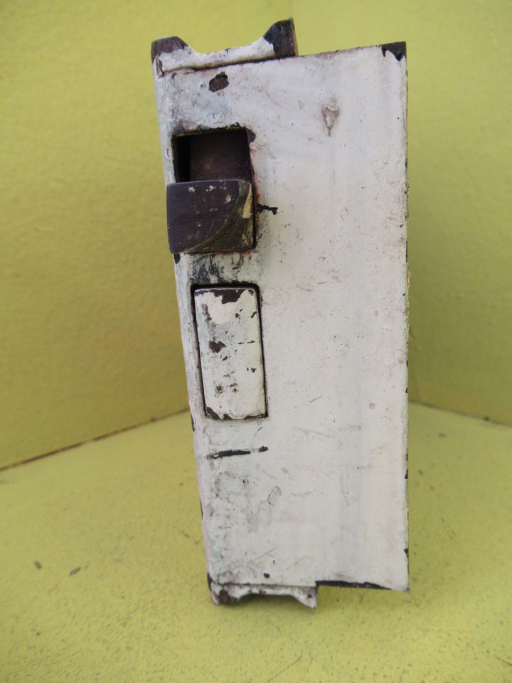 Vintage Victorian Heavy Duty Rim Lock with Keep 115L x 110W x 25D/Axial 100mm