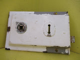 Paint Covered Skirted Victorian Box Rim Lock 160L x 110W x 20D/Axial 110mm