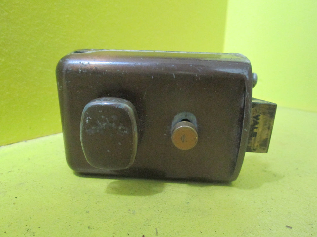 Bronze Night Latch with Rounded Rectangle Knob 95L x 65W x 20D