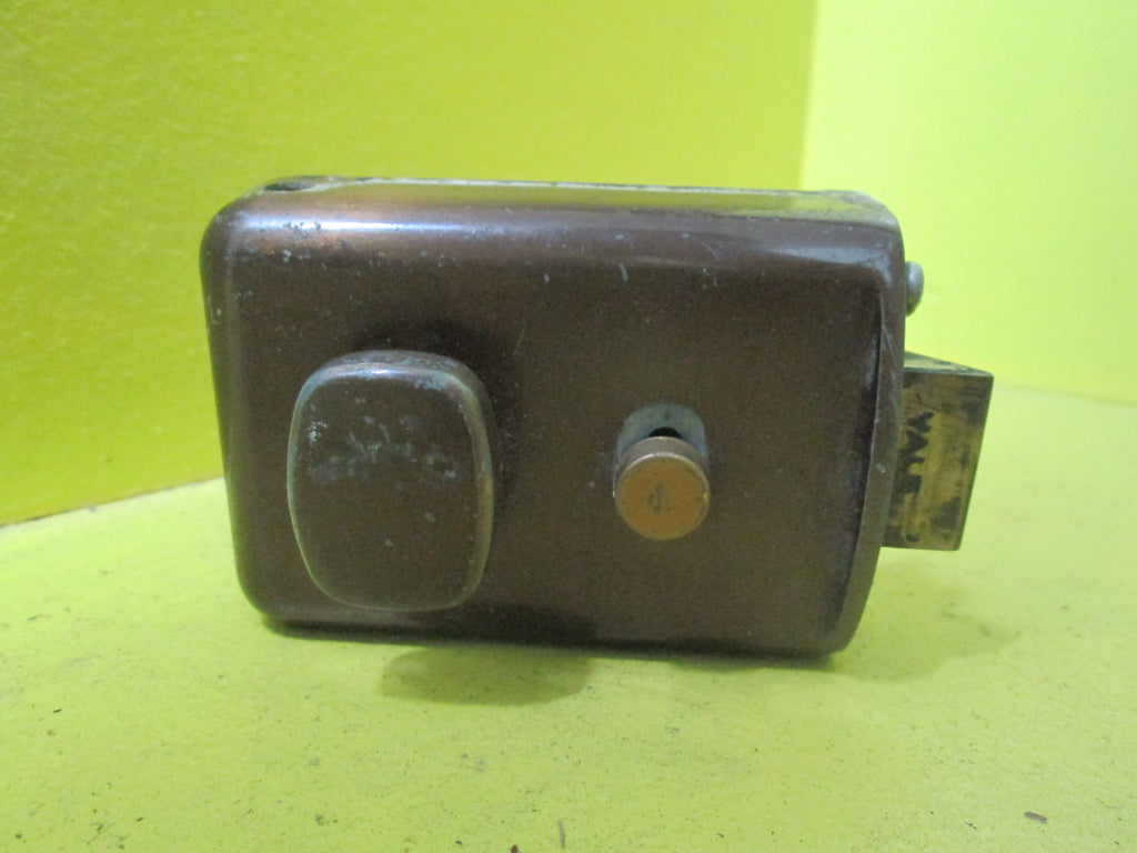 Bronze Night Latch with Rounded Rectangle Knob 95L x 65W x 20D