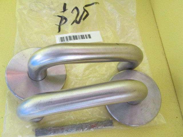 Brush Stainless Steel Lever Handles 55Dia/Lever 110L x 55H