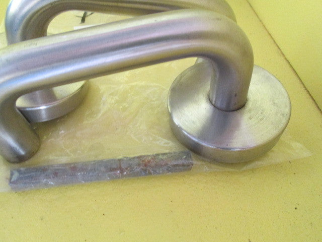 Brush Stainless Steel Lever Handles 55Dia/Lever 110L x 55H