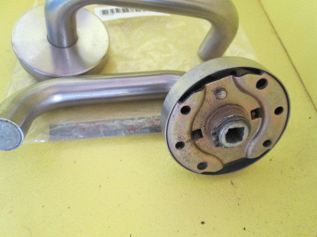 Brush Stainless Steel Lever Handles 55Dia/Lever 110L x 55H