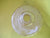 Modern Retro Amber Iridescent Patterned Glass shade with frilled bottom edging  80H x 80W