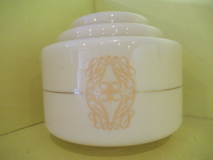 Art Deco Stepped Cream Light Shade with Gold Banding  65H x 80W