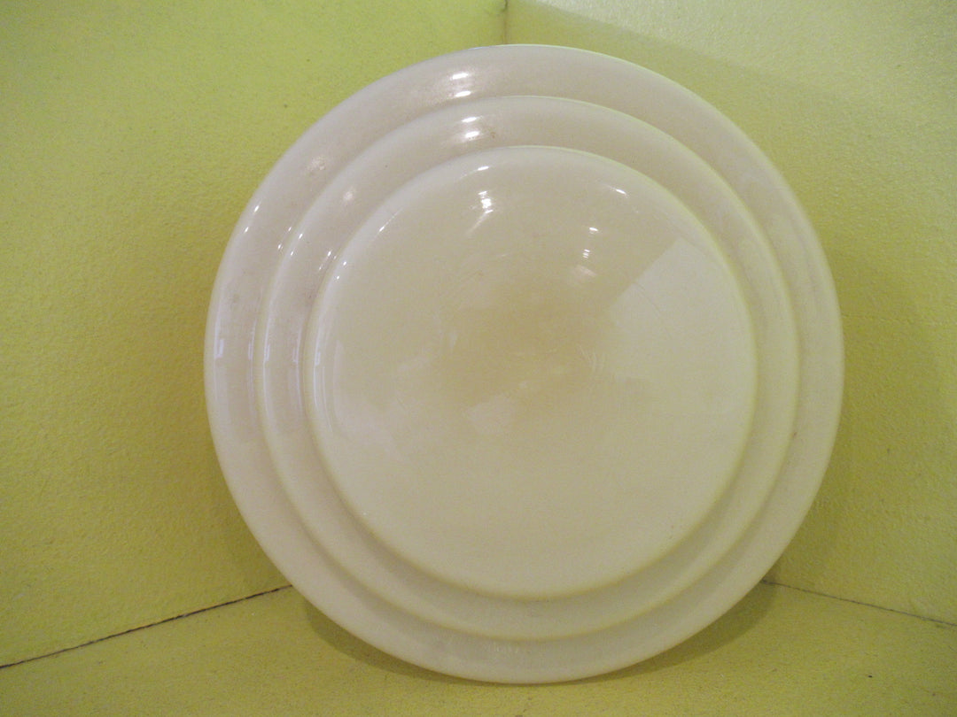 Art Deco Stepped Cream Light Shade with Gold Banding  65H x 80W