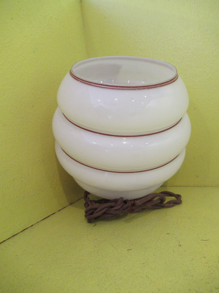 Art Deco Soft Pink Beehive Ceiling light with Bakelite Fitting  70H x 55W