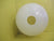 Vintage White Round Glass Shade with Frosted Bands & Frilled Edging  150H x 150W