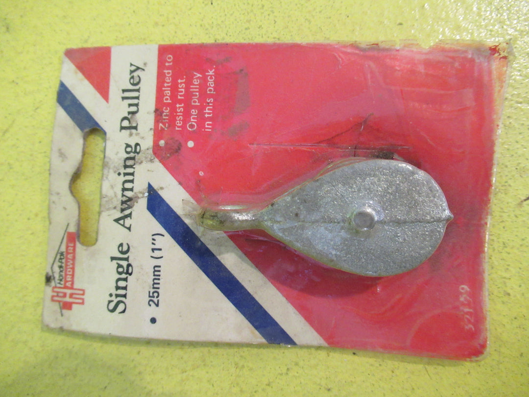 Zinc Single Awning Pulley  25mm