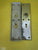 Chrome Rectangle Bevelled Edged Door Plates 215L x 55W x 8D