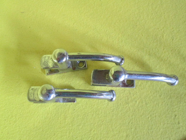 Small Chrome & Brass Spilt Rail Fasteners for Wooden Windows
