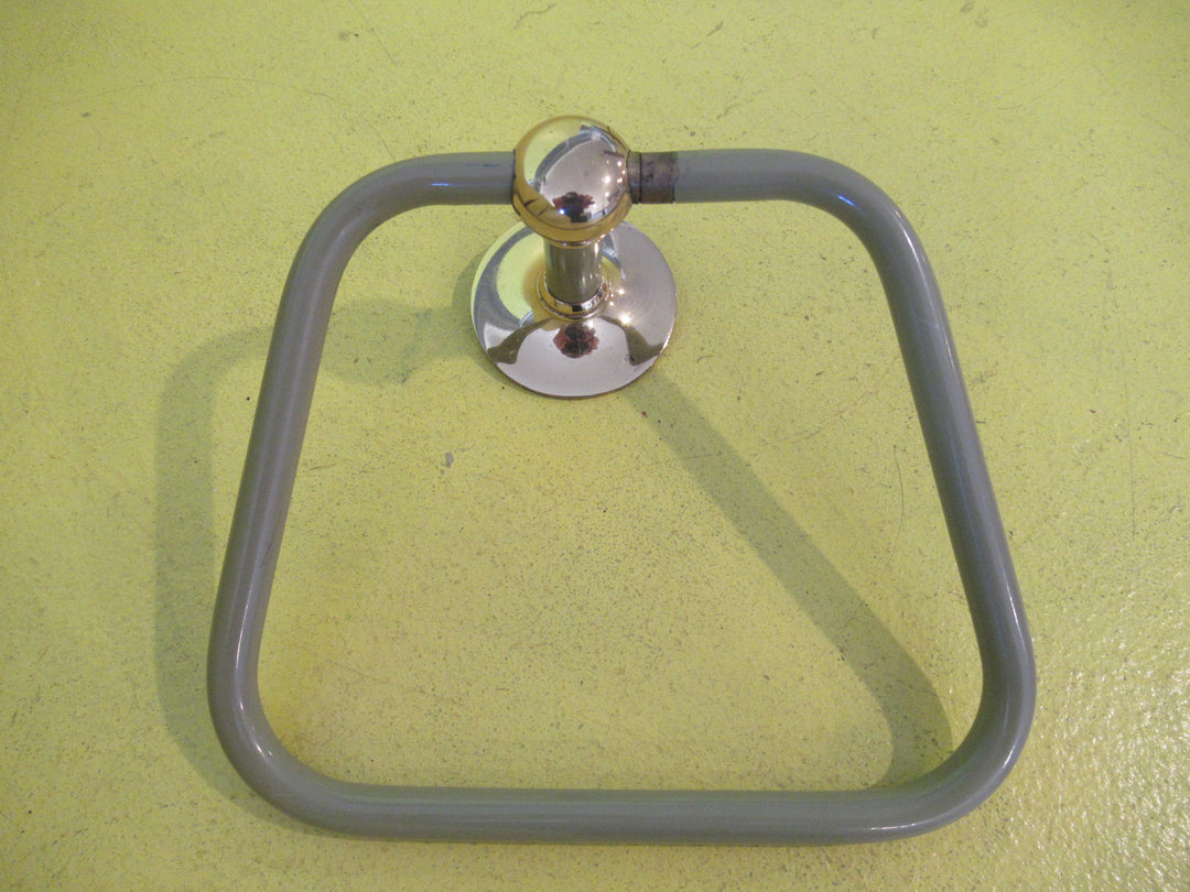 Olive Green & Gold Triangular Hand Towel Holder  50W x 65D x 160L