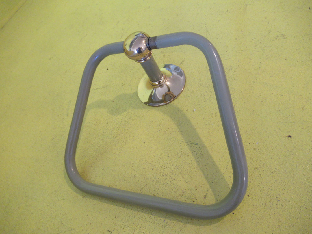 Olive Green & Gold Triangular Hand Towel Holder  50W x 65D x 160L