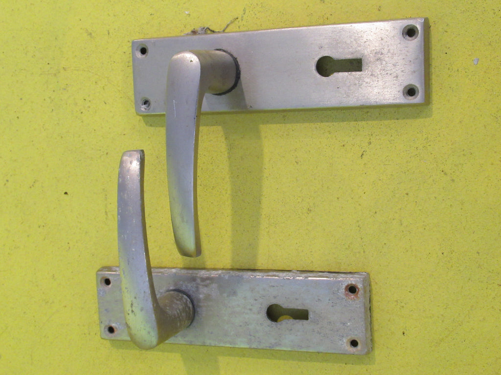 Modern Aluminium Door Handle with Curved Levers  162L x 43W x 60D