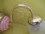 Brass with Colour insert & Fluted Bell Shape Wall Scone  190H x 280D x 130W