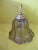 Brass & Tinted Glass Bell Shape Wall Scone  200H x 190W x 230D