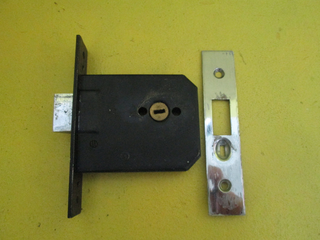 Privacy Mortice Latch Lock with Tongue Locking Pin 125L x 25W/89D x 70W