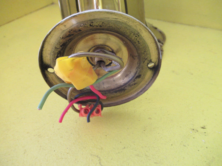 Brass & Tinted Glass Bell Shape Wall Scone  200H x 190W x 230D