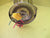 Brass & Tinted Glass Bell Shape Wall Scone  200H x 190W x 230D