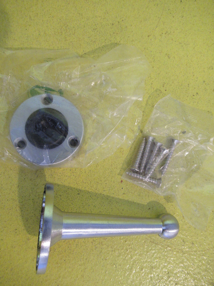 Satin Chrome Door Stop & Holder  75H x 40W