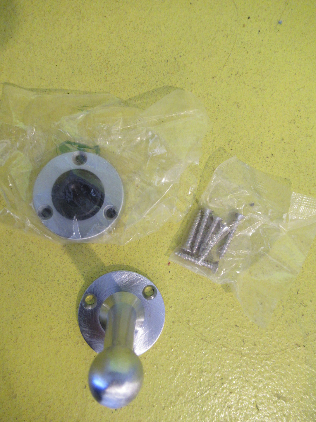 Satin Chrome Door Stop & Holder  75H x 40W