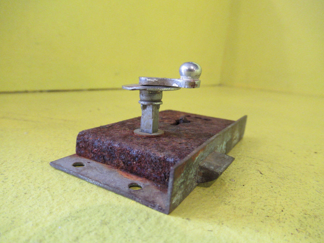 Antique Cabinet Mortice Drawer Lock with Chrome Handle  90L x 45W x 15W