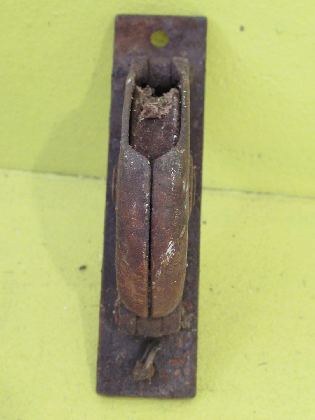 Rectangle Sash Weigh Pulley - Paisley Design 108L x 26W x 45D