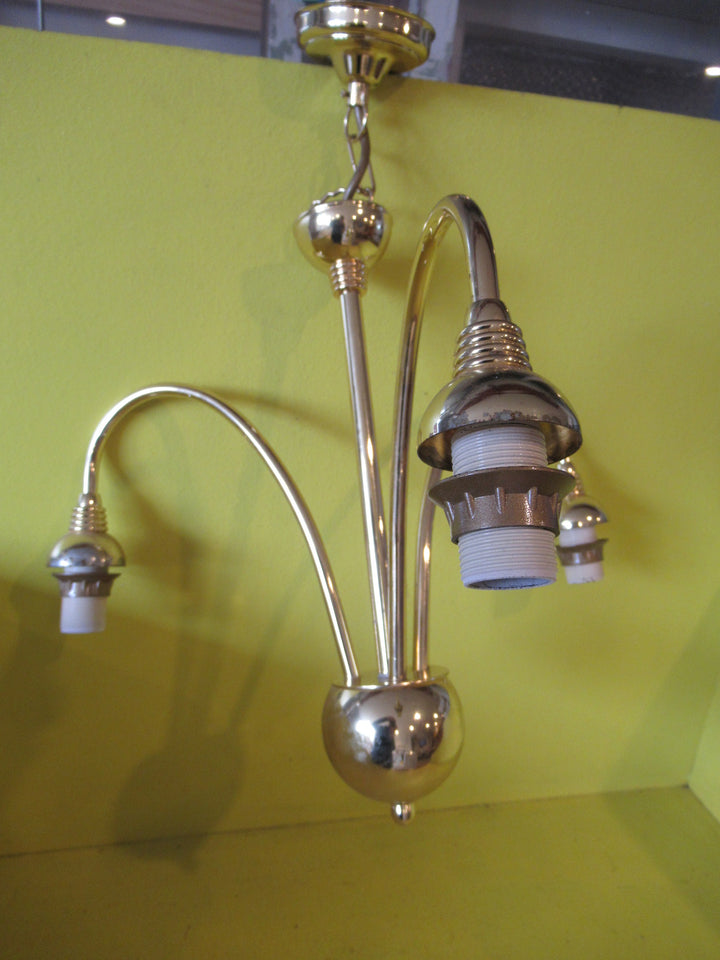 Retro Brass effect 3 socket Ceiling Light  440L x 400W x 400D