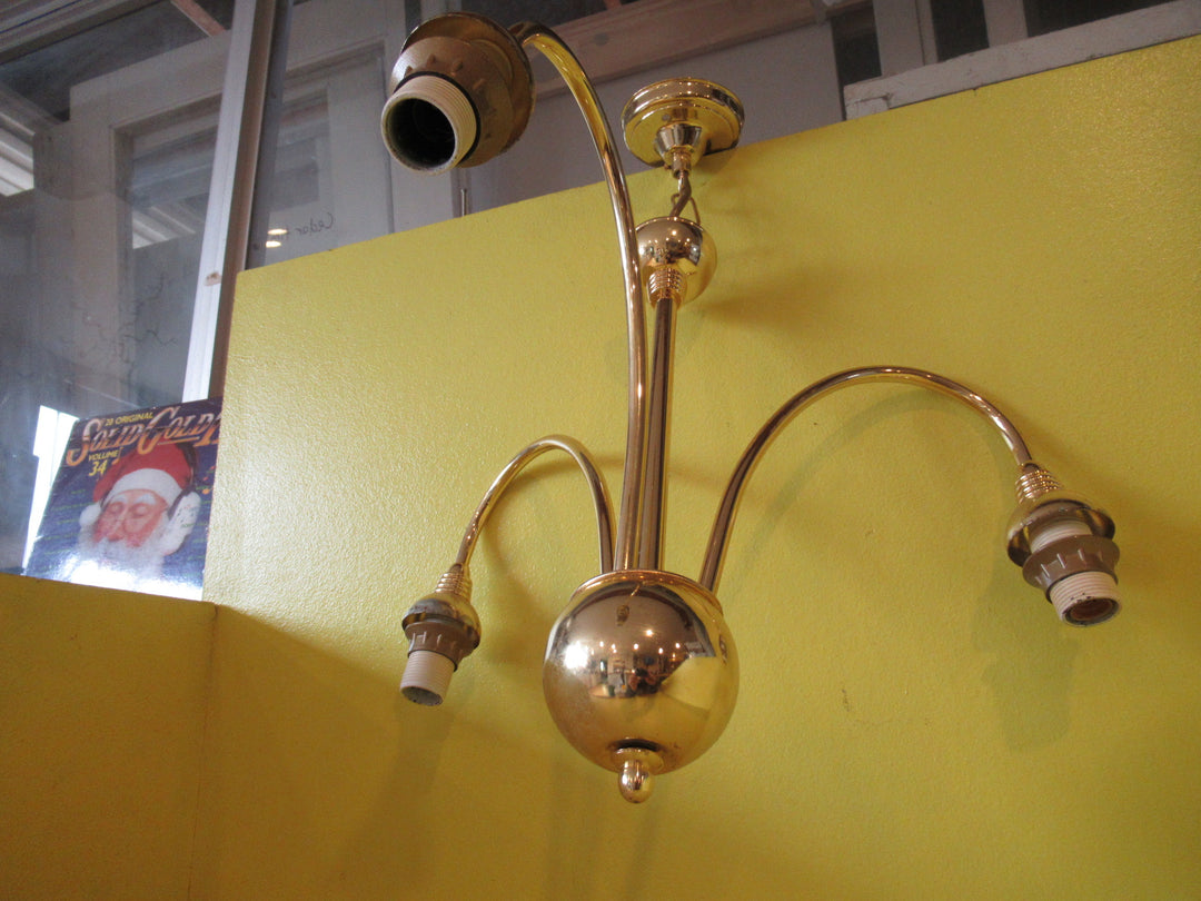 Retro Brass effect 3 socket Ceiling Light  440L x 400W x 400D