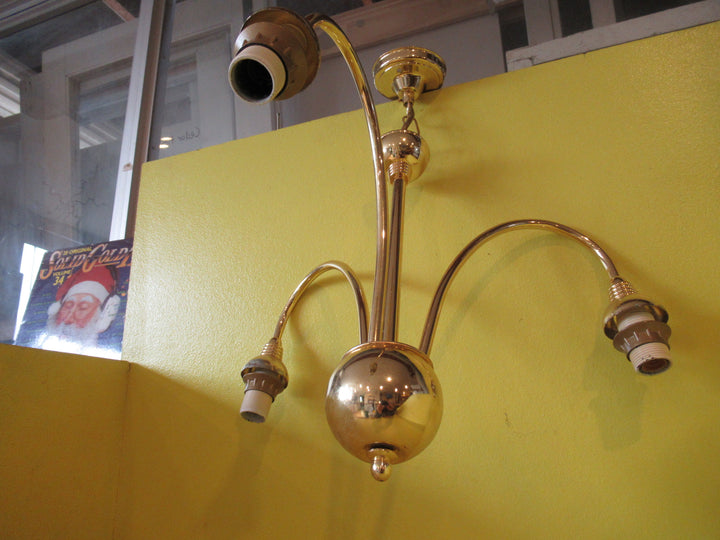 Retro Brass effect 3 socket Ceiling Light  440L x 400W x 400D