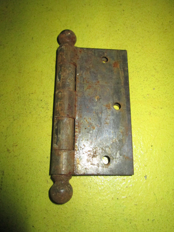 Antique Copper Finish Door Hinge with Ball Finials 76-89-102L x 40-52-62W x 3-4D