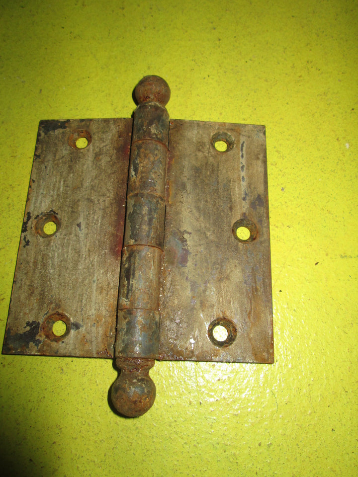 Antique Copper Finish Door Hinge with Ball Finials 76-89-102L x 40-52-62W x 3-4D