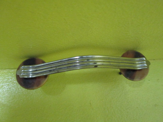 Art Deco Bakelite Disc and Wave Pull Handle