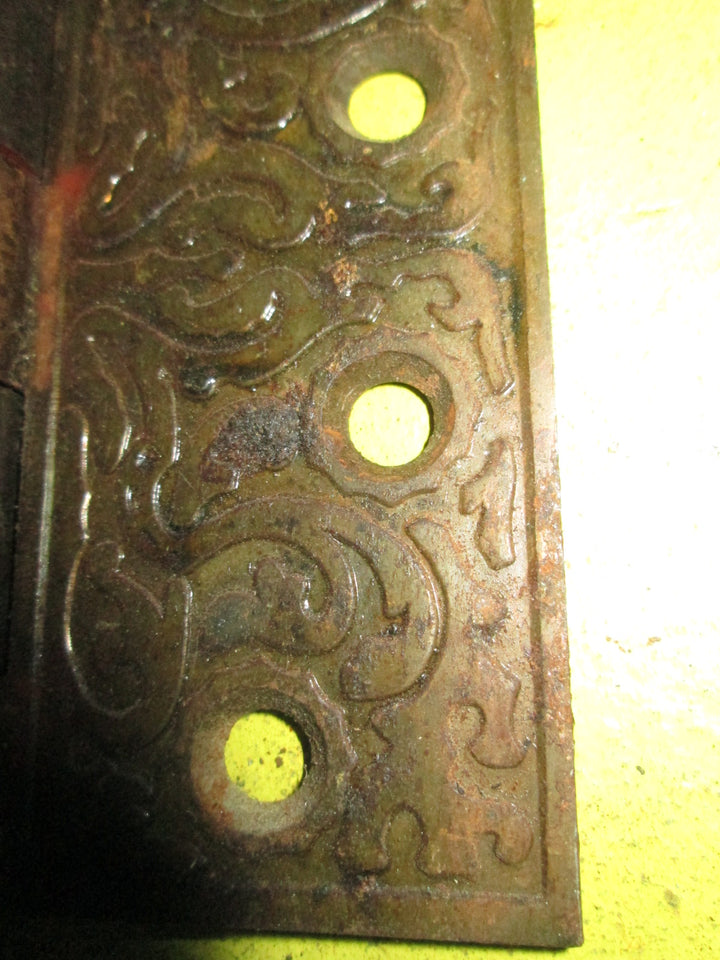 Antique Copper Finish Door Hinge with Ball Finials 76-89-102L x 40-52-62W x 3-4D