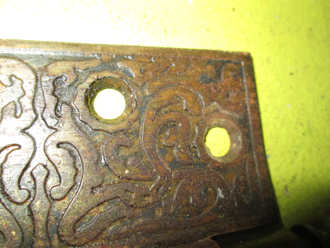 Antique Copper Finish Door Hinge with Ball Finials 76-89-102L x 40-52-62W x 3-4D