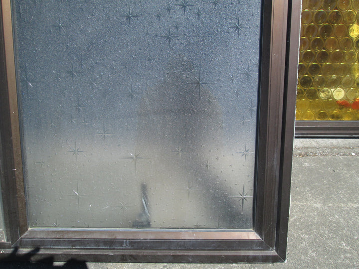Brown Aluminum Osbcure 2 Lite with Opening Window 1220W x 970W