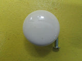 White Porcelain Draw Knob 40D