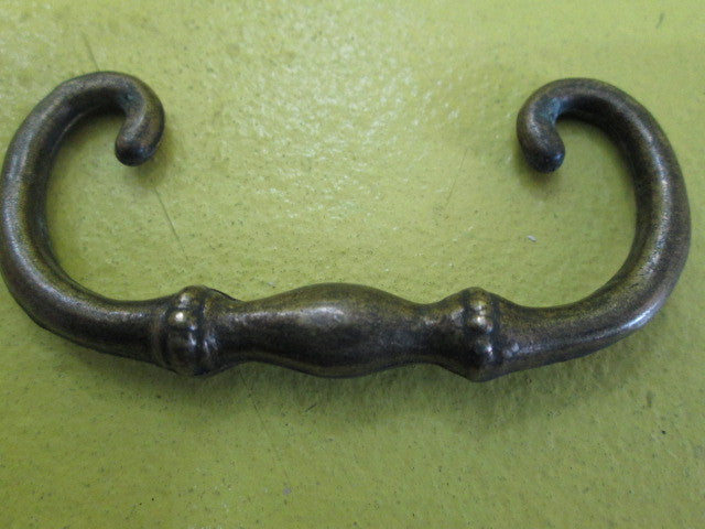 Rectangle Ornate Brass Pull Handles