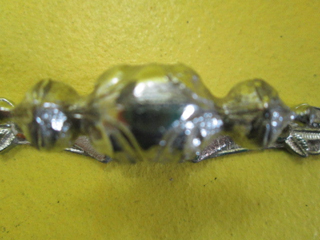 Vintage Chrome/Metal Pull Knob with Ornate Plates