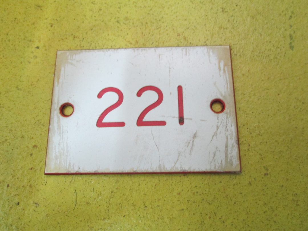 White Number Signs