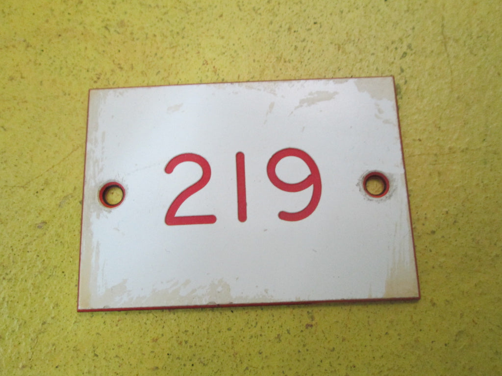 White Number Signs