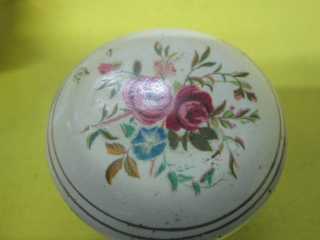 Bouquet of Roses Porcelain Door Knobs & Plate