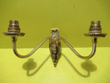 Retro Brass Effect Double Light Wall Sconce   170H x 210D x 290W