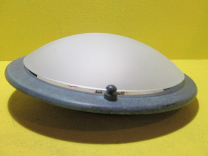 Modern Green Wall Light with Frosted Glass Dome   300 Dia x 85D