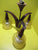 Retro Large Wooden Triangular 3 Light ceiling Light   375H x 40 Dia
