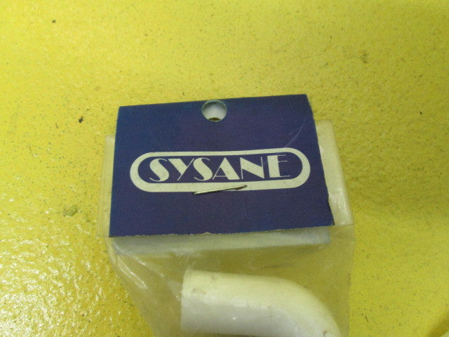 White Plastic Round Rectangle Pull Handles